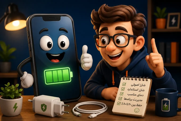 افزایش عمر باطری موبایل