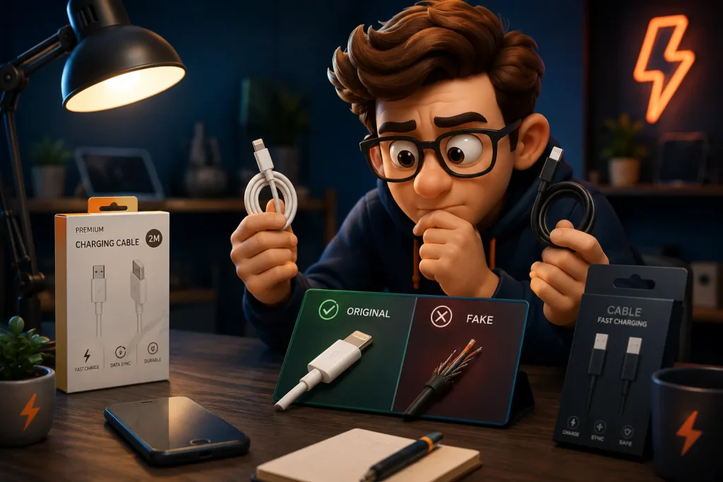 تشخیص کابل اصلی از فیک